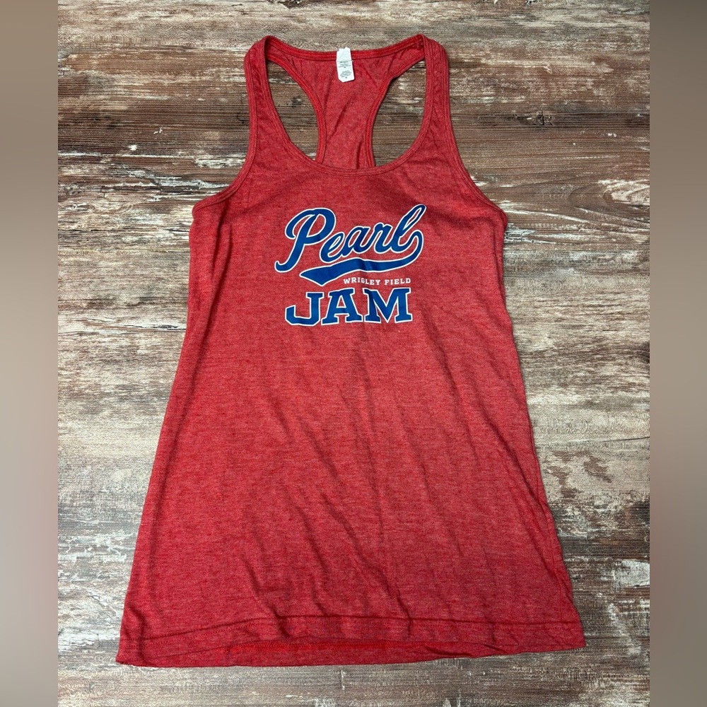 Pearl Jam | VGUC Wrigley Field Concert Racerback Graphic Tank Top 2016, XL